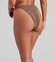 Ring Bling Lurex Bikini Bottoms