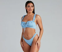 Sunshine Frills Hipster Bikini Bottoms