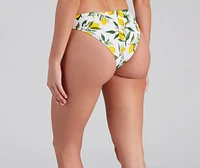 Sunkissed Vibes Lemon Bikini Bottoms