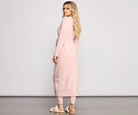 Keeping Knit Cozy Chenille Robe