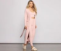 Keeping Knit Cozy Chenille Robe