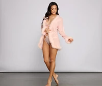 Forever Love Marabou Trim Robe