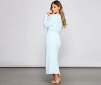 So Cozy Long Chenille Knit Robe