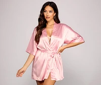 Sleek And Stunning Satin Robe