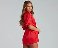 Sleek And Stunning Satin Robe