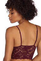 Caged Lace Long Line Bralette