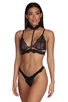 Got A Secret Lace Bralette & Panty Set