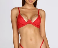 It For The Romance Rhinestone Bra + Panty Set