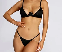 It For The Romance Rhinestone Bra + Panty Set