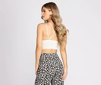 Crochet Cutie Lace Triangle Bralette