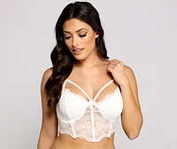 Lace N' Love Caged Longline Bralette