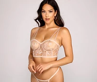 Sheer Appeal Longline Bralette And Panty Set