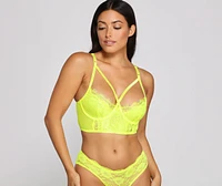 Stunning And Sultry Longline Bra Panty Set