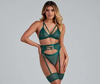 Strikingly Sultry Fishnet Lingerie Set