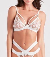 Sultry Of The Valley Floral Bra And Panty Set