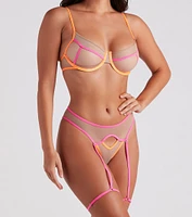 Bold Beauty Two-Toned Bra And Panty Set