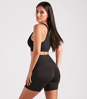 Elevated Staple One-Shoulder Tank Bra