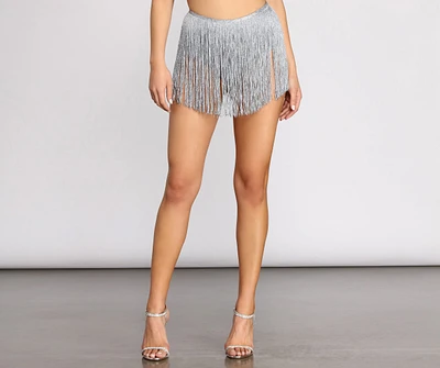 Don't Stop Now Metallic Fringe Briefs