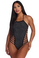 Radiate Rhinestones Monokini