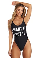 I Want It, Got It Swimsuit