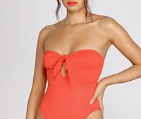 Sunkissed Tie Front One Piece Swimsuit