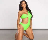 Cut Out For This One Shoulder Swimsuit