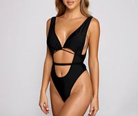 Brighter Days Cutout One Piece Swimsuit