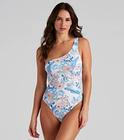 Flirtatious Floral One-Piece Swimsuit