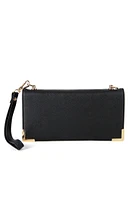 Wallet Crossbody With Metallic Hardware