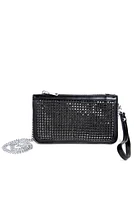 Rhinestone Mini Crossbody And Wristlet
