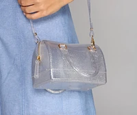 Roll With It Glitter Bowler Bag