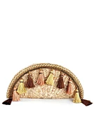 Tassel Straw Clutch
