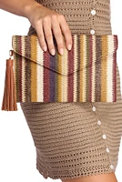 Straw Striped Clutch