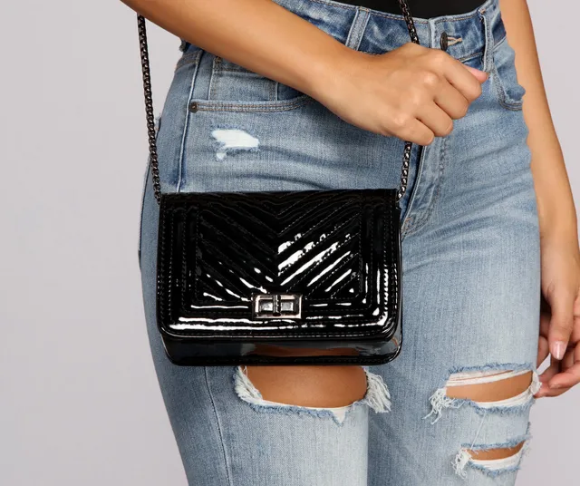 Windsor Luxe Vibes Velvet Crossbody Purse