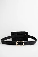 Croc Print Fanny Belt