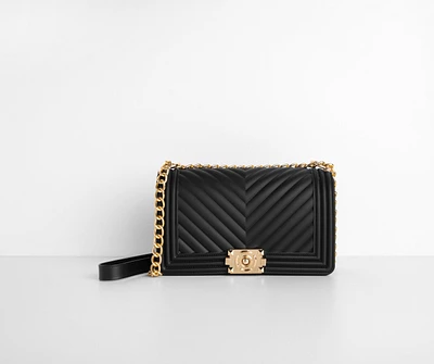 Quilted Jelly Chevron Cross Body