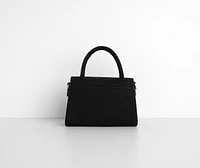 Mini Matte Snake Textured Purse