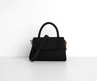 Mini Matte Snake Textured Purse