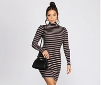 Mini Turn Lock Faux Leather Purse