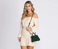 A Classy Affair Mini Faux Leather Purse