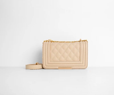 One Day At A Time Quilted Cross-Body Purse