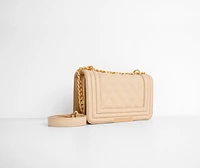 One Day At A Time Quilted Cross-Body Purse