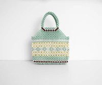 Down To The Last Detail Wooden Beaded Purse