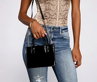 A Luxe Mood Faux Leather Mini Tote