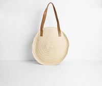 Hello Summer Woven Straw Tote Bag