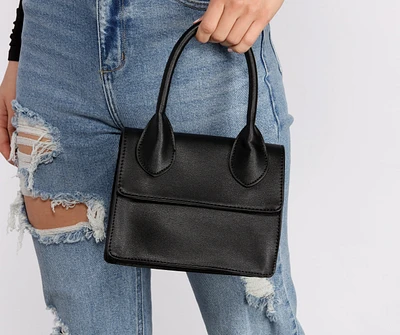 Savvy And Sassy Faux Leather Crossbody Purse