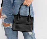 Savvy And Sassy Faux Leather Crossbody Purse