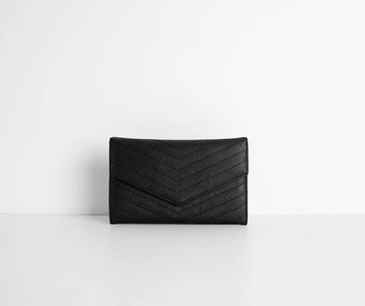 Comin' In Clutch Faux Leather Purse
