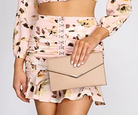 Life Essentials Faux Leather Envelope Crossbody