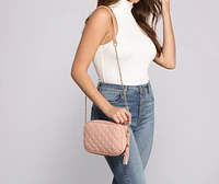 Perfect Style Quilted Crossbody Purse